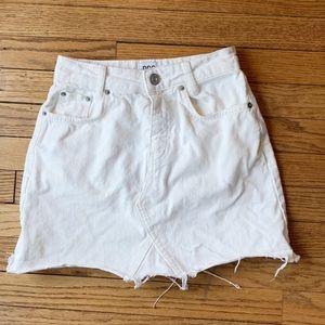 Urban Outfitters White Denim Skirt